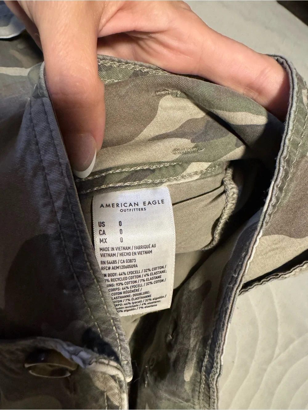 American Eagle Outfitters classic camo